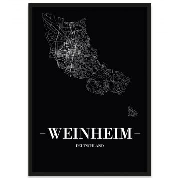 Stadtposter Weinheim Rahmen