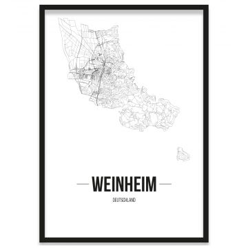 Stadtposter Weinheim Rahmen
