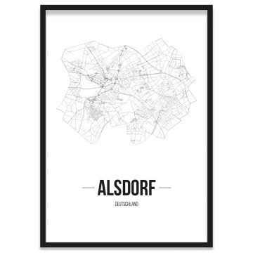 Stadtposter Alsdorf Bilderrahmen