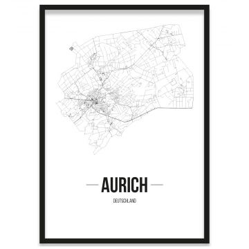 Stadtposter Aurich Bilderrahmen 
