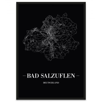 Bad Salzuflen Poster Stadtplan