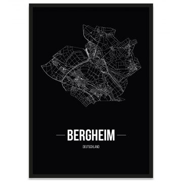 Bergheim Poster mit Rahmen