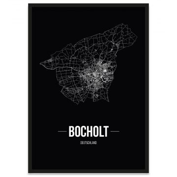 Stadtposter Bocholt Stadtplan