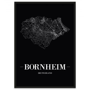 Stadtposter Bornheim Straßenplan