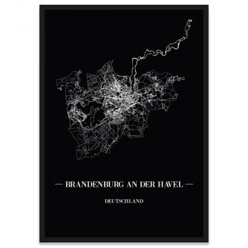 Stadtposter Brandenburg an der Havel Bilderrahmen