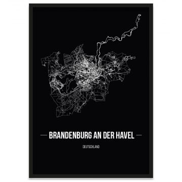 Stadtposter Brandenburg an der Havel Stadtplan