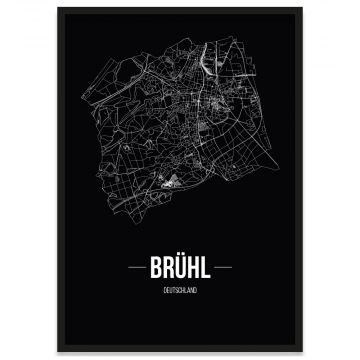 Stadtposter Brühl Stadtplan