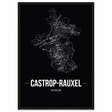 Stadtposter Castrop-Rauxel Stadtplan