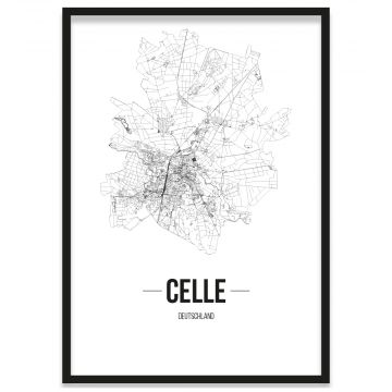 Stadtposter Celle mit Bilderrahmen