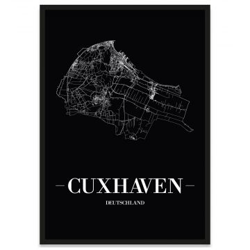 Stadtposter Cuxhaven Straßenplan