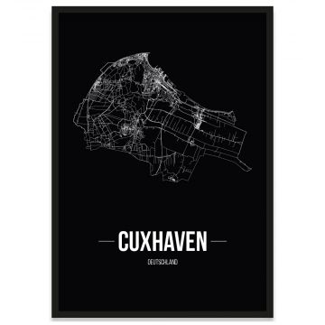 Stadtposter Cuxhaven Bilderrahmen