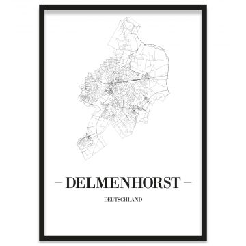 Stadtposter Delmenhorst Stadtplan