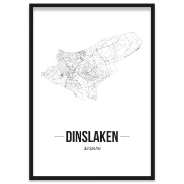 Stadtposter Dinslaken Bilderrahmen