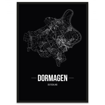 Stadtposter Dormagen Bilderrahmen