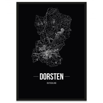 Stadtposter Dorsten Straßennetz