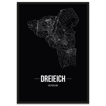 Stadtposter Dreieich Rahmen