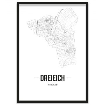 Poster mit Bilderrahmen Stadt Dreieich
