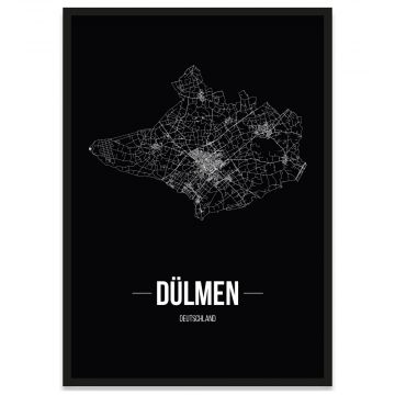 Stadtposter Dreieich Straßennetz