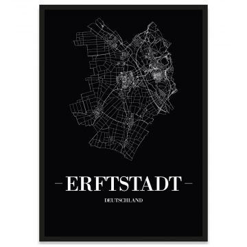 Stadtposter Erftstadt Stadtplan