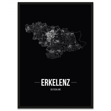 Stadtposter Erkelenz Stadtplan