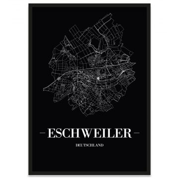 Stadtposter Eschweiler Straßenplan