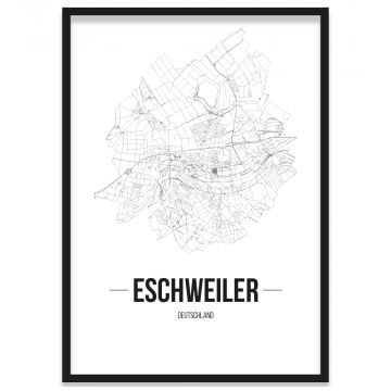 Stadtposter Eschweiler Bilderrahmen