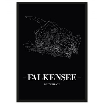 Stadtposter Falkensee Straßenplan