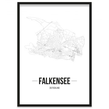 Falkensee Poster gerahmt