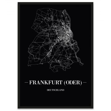 Stadtposter Frankfurt (Oder) Straßennetz