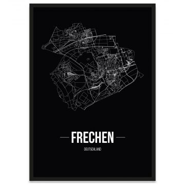 Stadtposter Frechen Rahmen