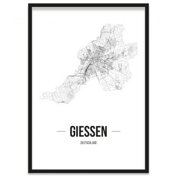 Stadtposter Gießen Bilderrahmen