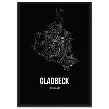 Gladbeck Poster Stadtplan
