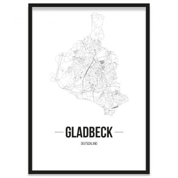 Stadtposter Gladbeck Bilderrahmen