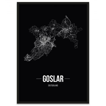 Poster Goslar Stadtplan
