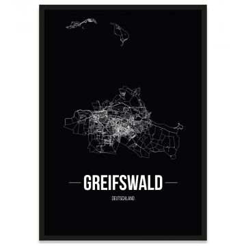 Stadtposter Greifswald Rahmen