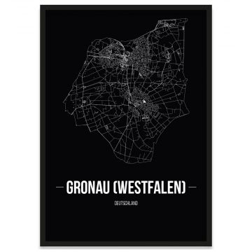 Gronau (Westfalen) Stadtposter Bilderrahmen