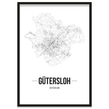 Stadtposter Gütersloh Bilderrahmen