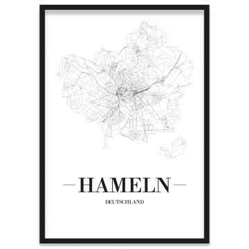 Stadtposter Hameln Bilderrahmen