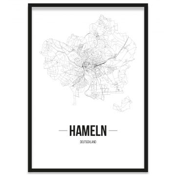 Stadtposter Hameln Rahmen
