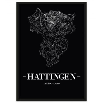 Stadtposter Hattingen Stadtplan