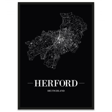 Stadtposter Herford Straßennetz