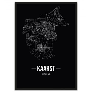 Stadtposter Kaarst - Black