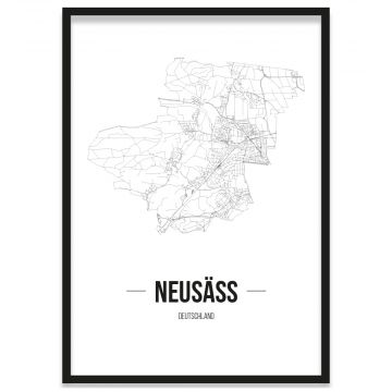 Stadtposter Neusäß Bilderrahmen