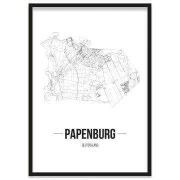 Stadtposter Papenburg Bilderrahmen