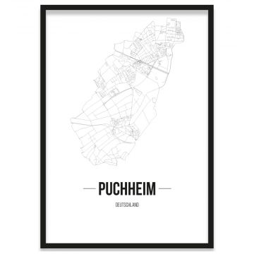 Stadtposter Puchheim Rahmen