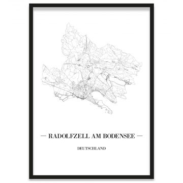 Stadtposter Radolfzell am Bodensee Bilderrahmen