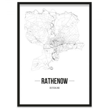 Stadtposter Remseck am Neckar Bilderrahmen