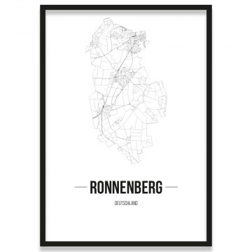 Stadtposter Ronnenberg Bilderrahmen