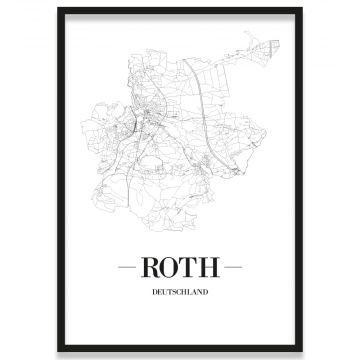 Stadtposter Roth Bilderrahmen