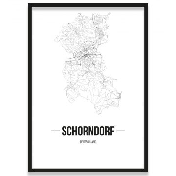 Stadtposter Schorndorf Bilderrahmen